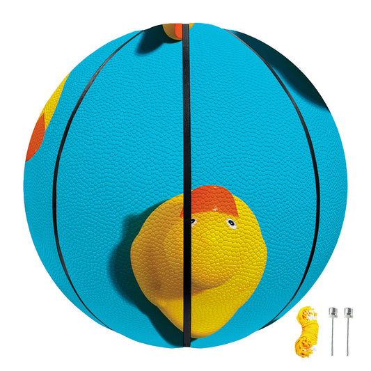 Yellow Rubber Ducks Print Basketball