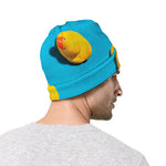 Yellow Rubber Ducks Print Beanie