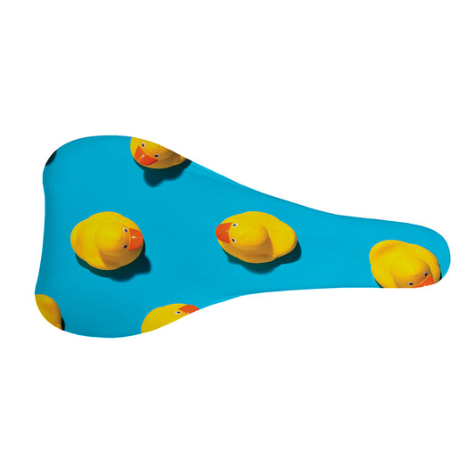 Yellow Rubber Ducks Print Bicycle Seat Cover