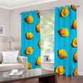 Yellow Rubber Ducks Print Dimout Grommet Curtains