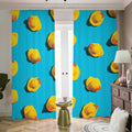 Yellow Rubber Ducks Print Dimout Pencil Pleat Curtains