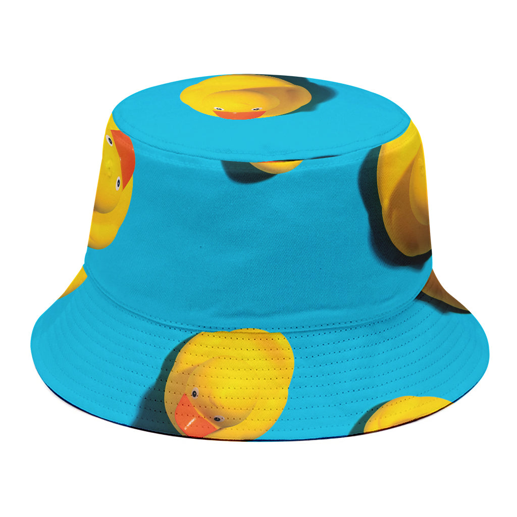 Yellow Rubber Ducks Print Bucket Hat