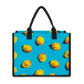 Yellow Rubber Ducks Print Canvas Tote Bag