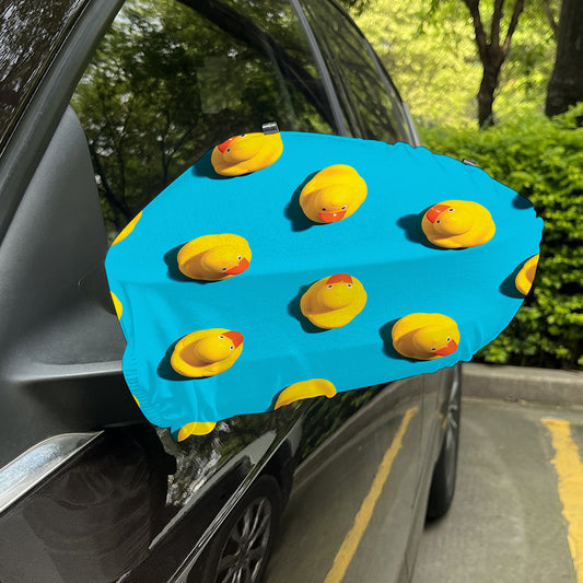 Yellow Rubber Ducks Print Car Side Mirror Covers