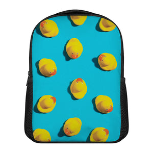 Yellow Rubber Ducks Print Casual Backpack