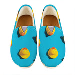 Yellow Rubber Ducks Print Casual Shoes