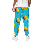 Yellow Rubber Ducks Print Cotton Pants