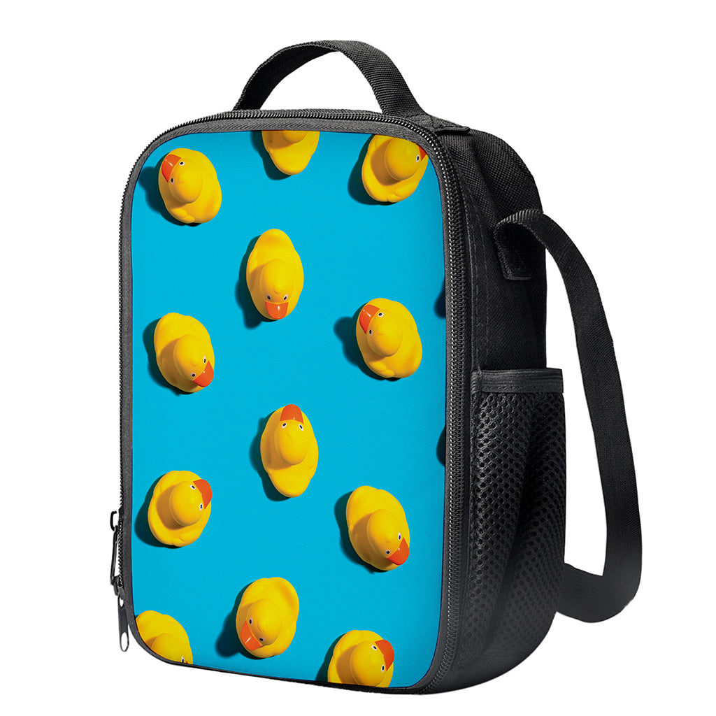 Yellow Rubber Ducks Print Crossbody Lunch Bag