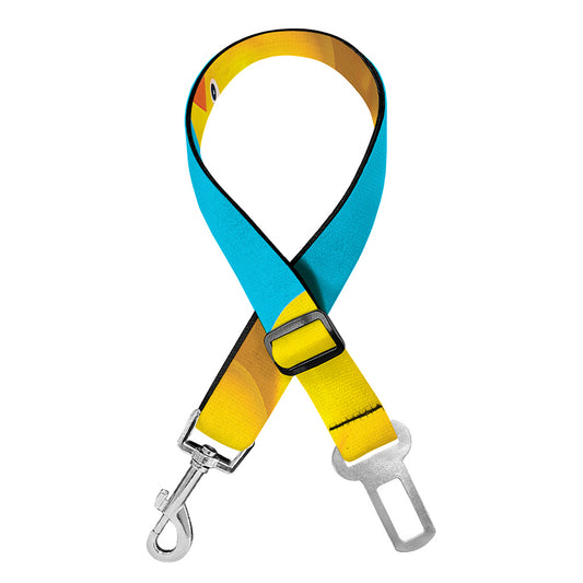 Yellow Rubber Ducks Print Dog Seat Belt