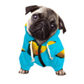 Yellow Rubber Ducks Print Dog Zip Up Hoodie