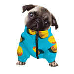 Yellow Rubber Ducks Print Dog Zip Up Jacket