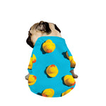 Yellow Rubber Ducks Print Dog Zip Up Jacket