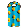 Yellow Rubber Ducks Print Double Neoprene Wine Tote