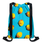 Yellow Rubber Ducks Print Drawstring Backpack