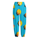 Yellow Rubber Ducks Print Fleece Lined Knit Pants