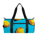 Yellow Rubber Ducks Print Gym Bag