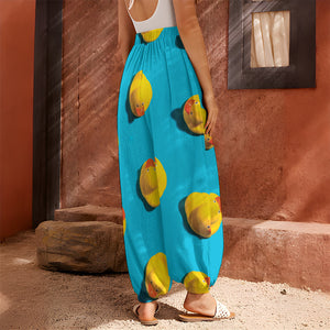 Yellow Rubber Ducks Print Harem Pants