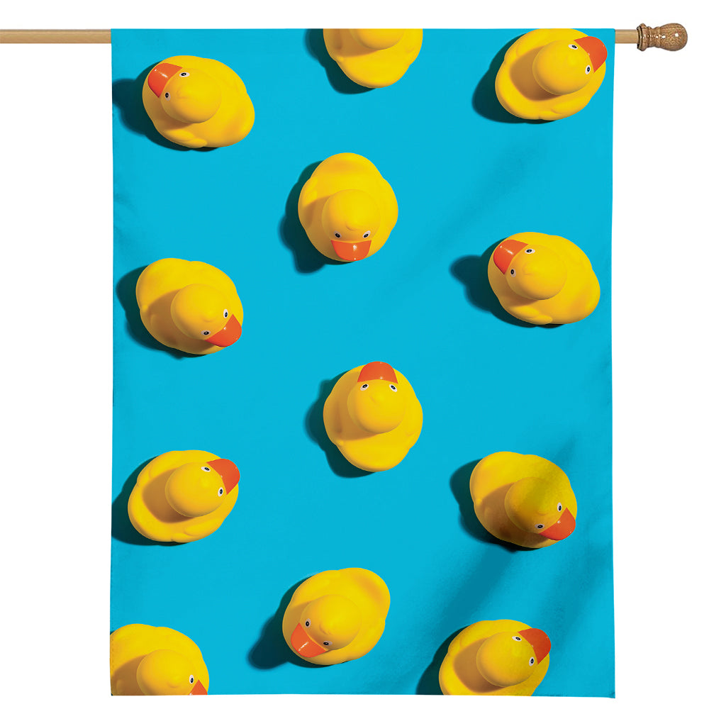 Yellow Rubber Ducks Print House Flag