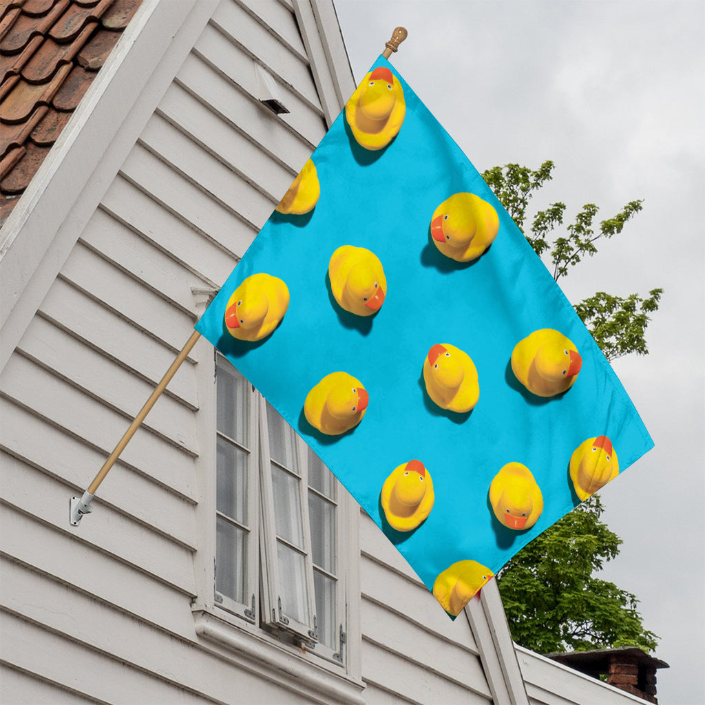 Yellow Rubber Ducks Print House Flag