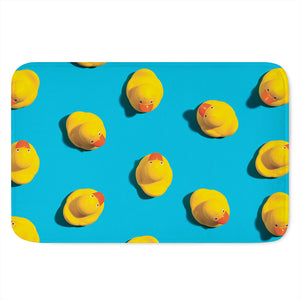 Yellow Rubber Ducks Print Indoor Door Mat