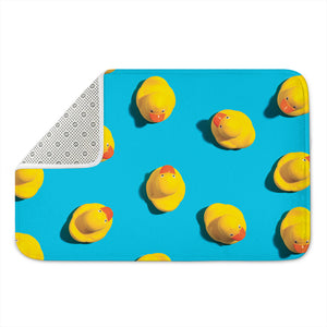 Yellow Rubber Ducks Print Indoor Door Mat