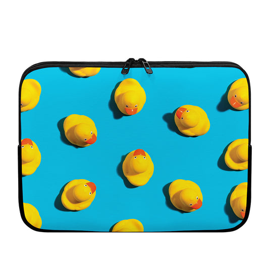 Yellow Rubber Ducks Print Laptop Sleeve