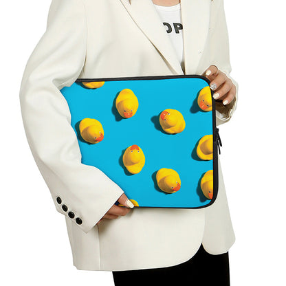 Yellow Rubber Ducks Print Laptop Sleeve