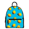 Yellow Rubber Ducks Print Leather Backpack