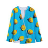 Yellow Rubber Ducks Print Long Sleeve Short Coat