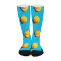 Yellow Rubber Ducks Print Long Socks
