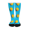 Yellow Rubber Ducks Print Long Socks