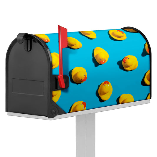 Yellow Rubber Ducks Print Mailbox Cover
