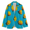 Yellow Rubber Ducks Print Men's Blazer