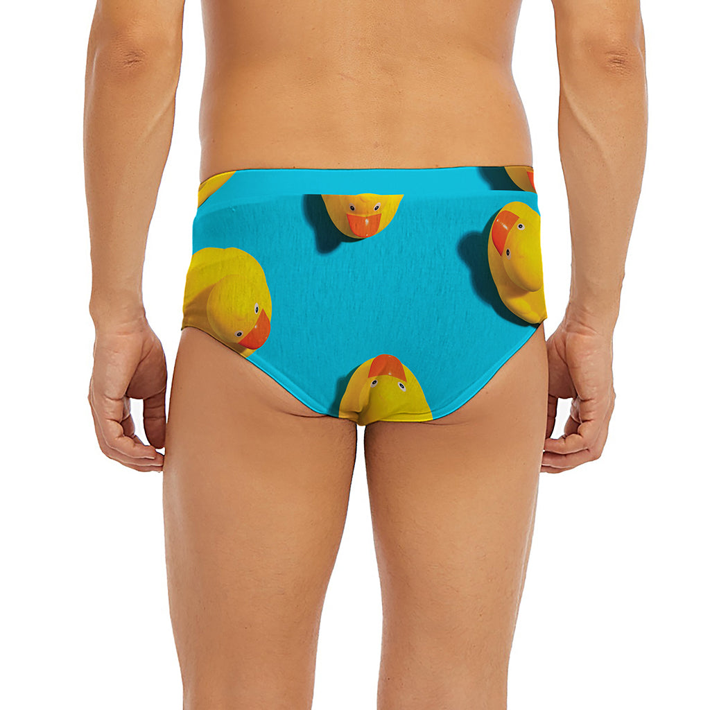 Yellow Rubber Ducks Print Men's Briefs