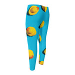 Yellow Rubber Ducks Print Men's Compression Pants