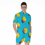 Yellow Rubber Ducks Print Men's Rompers