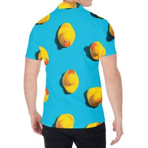 Yellow Rubber Ducks Print Men's Shirt