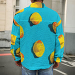 Yellow Rubber Ducks Print Men's Shirt Jacket