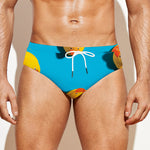 Yellow Rubber Ducks Print Men's Swim Briefs