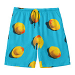 Yellow Rubber Ducks Print Men's Swim Trunks