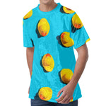 Yellow Rubber Ducks Print Men's Velvet T-Shirt