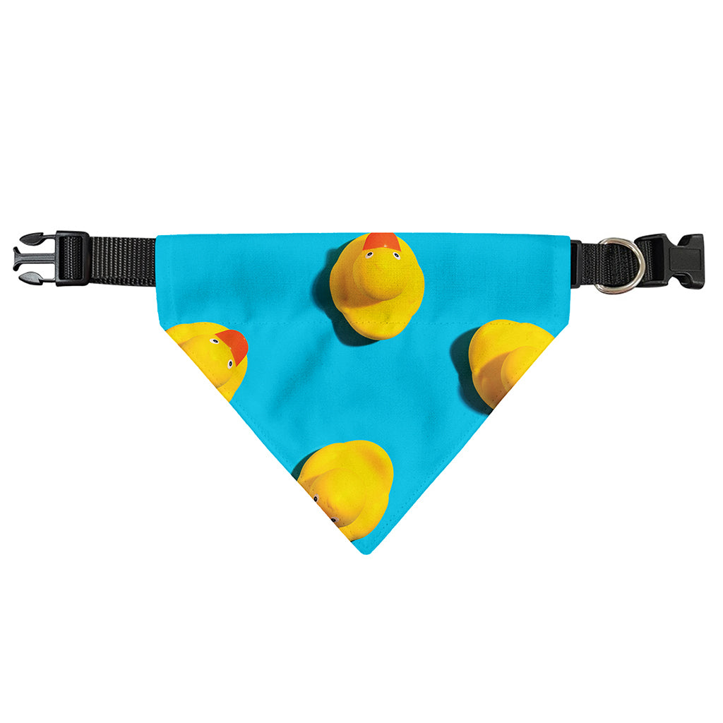 Yellow Rubber Ducks Print Over The Collar Dog Bandana