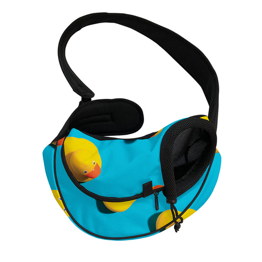 Yellow Rubber Ducks Print Pet Sling Carrier