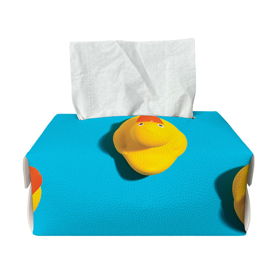 Yellow Rubber Ducks Print Rectangle Tissue Box Cover