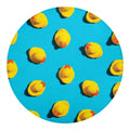 Yellow Rubber Ducks Print Round Blanket