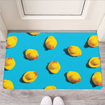 Yellow Rubber Ducks Print Rubber Doormat