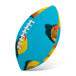 Yellow Rubber Ducks Print Rugby Ball