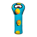 Yellow Rubber Ducks Print Single Neoprene Wine Tote