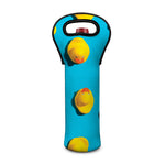 Yellow Rubber Ducks Print Single Neoprene Wine Tote