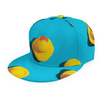 Yellow Rubber Ducks Print Snapback Cap